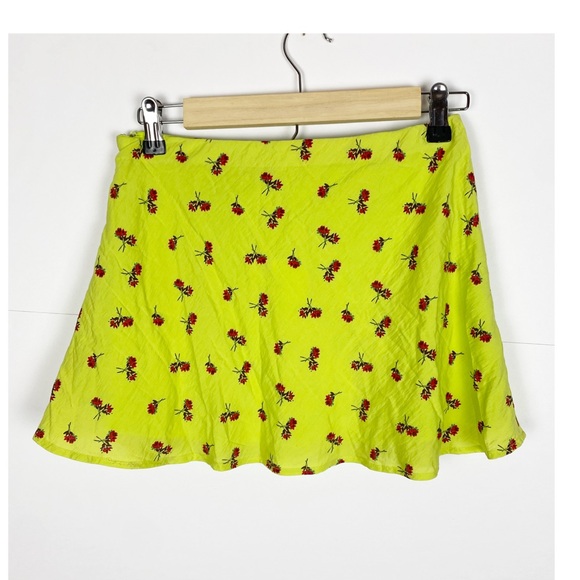 Urban Outfitters Violetta Slip Skirt Floral Mini Size Small - Picture 4 of 11